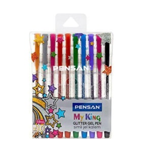 Pensan My-King Simli Jel Kalem Seti 10Lu