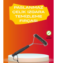 Mangal Izgara Temizleme Fırçası Pas Tutmaz Çelik Telli