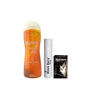 Durex Play 2si1 Arada Ylang Ylang Baştan Çıkartmaya & Kayganlaştırmaya Jel 200 ml + Black Berry GeciktirmeyeSprey + Hediye