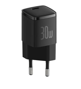 BASEUS CCXF000301 Cube Pro USB-C Hızlı Şarj Cihazı 30W Siyah