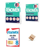 Fenomen LGS 2027 B Serisi Türkçe Paragraf ve Her Güne Bir Paragraf 3lü Set Soru Bankası + Telefon Standı