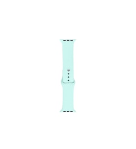 Apple Watch 7 45mm Uyumlu Band Serisi Klasik Kordon Silikon Strap Kayış (Zümrüt Yeşili)
