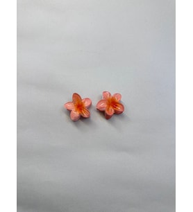 2 Adet, Renkli  Mandallı 3 cm Lotus Çiçeği Toka Kadın/Kız/Çocuk (Karışık)