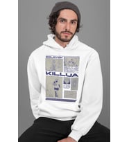 Killua Zoldyck Hunter X Hunter Baskılı Unisex Oversize Anime Hoodie