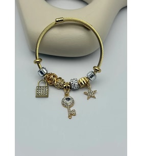 Çelik Gold Pandora Bileklik - 25-blk275
