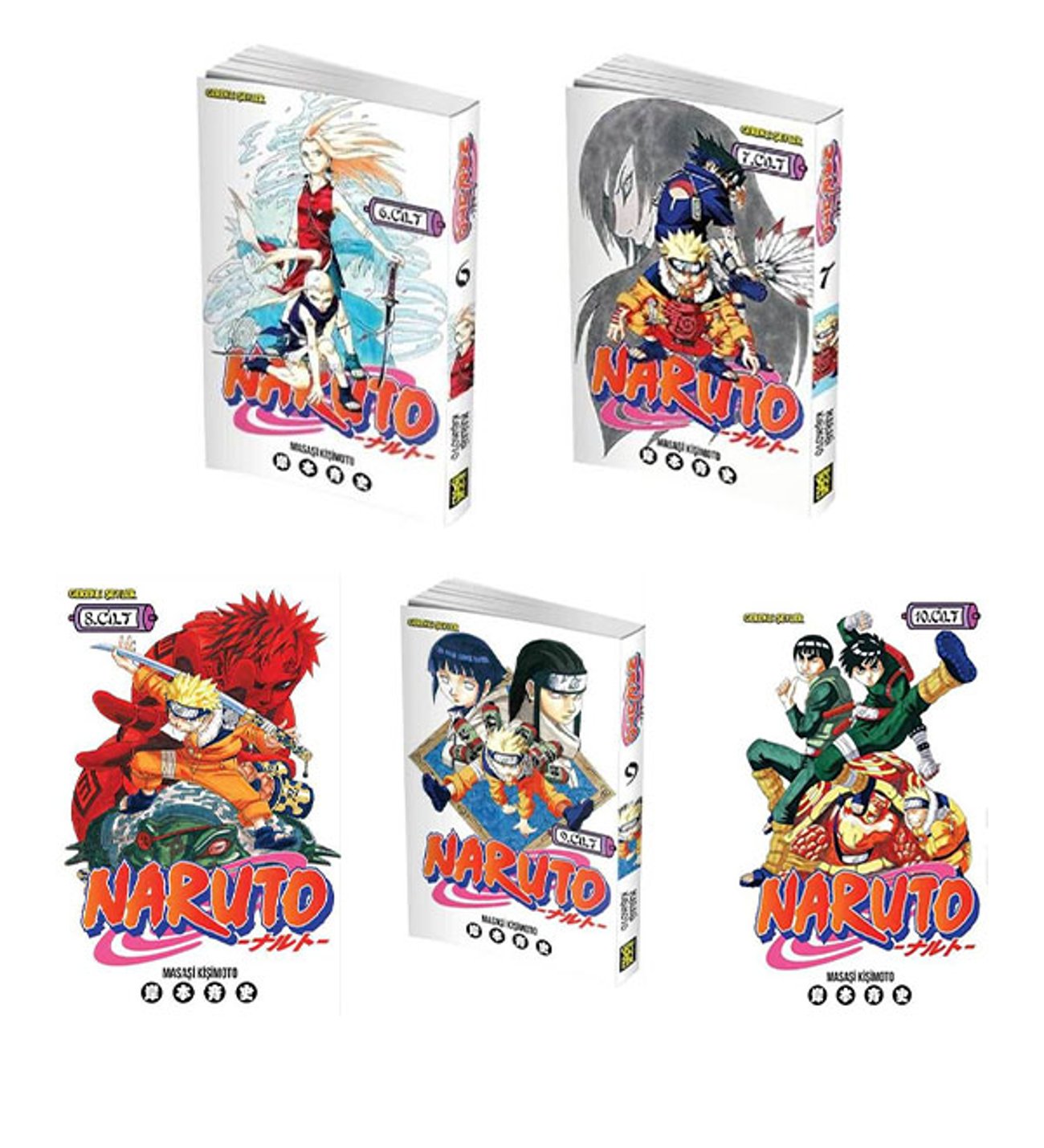 Naruto 6-10 Cilt Manga Seti (6-7-8-9-10)