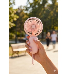 MİNİ TAŞINABİLİR FAN TYPE-C ŞARJLI EL VANTİLATÖRÜ FN-65 (Pembe)