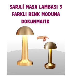 Mey İthalat® Taşınabilir Dokunmatik LED Lamba – Sıcak & Soğuk Işık Ayarı