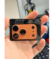 iPhone 17 Pro Tam Kapatan Desenli Karbon Lens Koruyucu