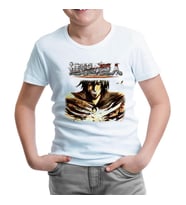 Attack on Titan Beyaz Çocuk Tshirt