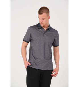Erkek Düz Renk Cepli Polo Yaka Tişört T-shirt