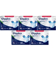 Giggles Hasta Bezi Yetişkin Emici Külot Ekstra Büyük (XL) 150 Adet (5PK*30)