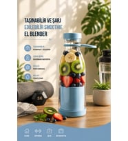 380 ml Mini Blender Hafif Tasarımlı USB Şarjlı Smoothie Makinesi