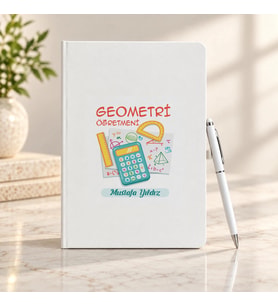Geometri Öğretmenine İsme Özel Defter ve Kalem Seti