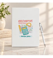 Geometri Öğretmenine İsme Özel Defter ve Kalem Seti
