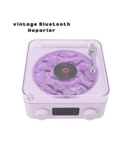 Retro Bluetooth Hoparlör Mor