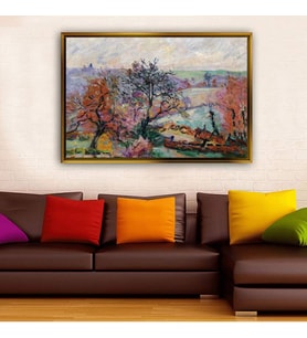 Altın Çerçeveli dekoratif tablo l1753 (Gold)