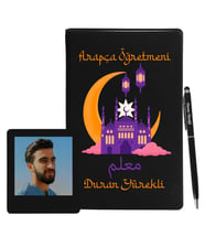 Arapça Öğretmenlerine Özel Defter Kalem & Fotoğraflı İnstagram Çerçeve Hediye Seti
