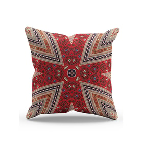 Moud's Çift Tarafı Baskılı Türkiye Kilim-5 Desenli Süet Kırlent Kılıfı