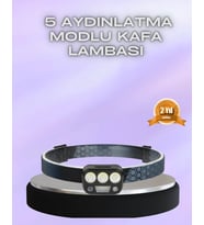 El Hareket Sensörlü Led Kafa Feneri 5 Mod Ayarlanabilir