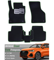 AUDİ Q3 (2018-2025) Uyumlu EVA Paspas Tam Set–Araca Özel,Su Geçirmez,Hızlı ve Kolay Montaj