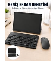 Android İşletim Sistemli SIM Kart Girişli Tablet Bluetooth Klye Mouse Seti Mobil İnternet Destekli