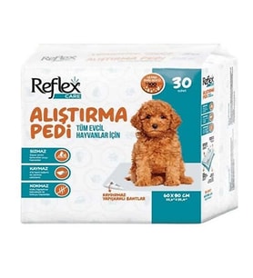 REFLEX CARE Alıştırma Pedi 60x90cm 30’lu: Kaydırmaz, Süper Emici Tuvalet Eğitim Pedi