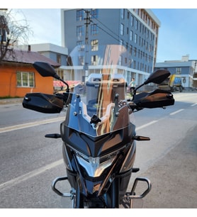 MOTOCAM Voge DS 300 Ön Cam 2021-2026 Model 55cm Şeffaf Renkli 4mm