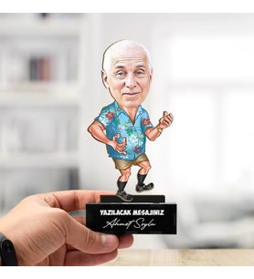 Emekli Babam Karikatürlü Biblo