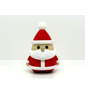 Mini Noel Baba Figürü - 3D Yazıcı Tasarım Yılbaşı Biblosu - Modern Santa Claus Heykelcik