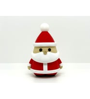 Mini Noel Baba Figürü - 3D Yazıcı Tasarım Yılbaşı Biblosu - Modern Santa Claus Heykelcik