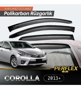 Perflex Polikarbon Kırılmaz Rüzgarlık V2 Mugen Toyota Corolla 2013+