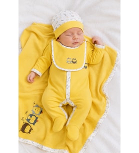 Unisex Yenidoğan Hastane Çıkışı 4lü Set 14047