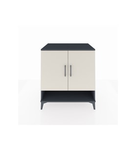 Kronos Şifonyer 3 Raflı 2 Kapaklı 88x59x96 Antrasit-Aytaşı
