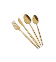 Shiny Çatal Kaşık Bıçak Takımı Gold 24 Parça