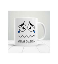Kişiye Özel Özür Dilerim Baskılı Kupa