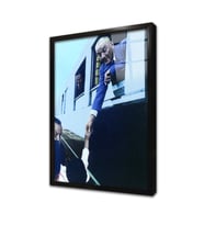 Atatürk Trende Çocukla Vedalaşırken Çerçeveli Cam Tablo