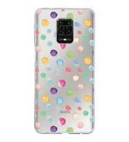 PrintiFy Xiaomi Redmi Note 9 S ile Uyumlu 1mm Slim Fit Water Color 6 Baskılı Şeffaf  Kılıf
