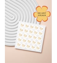 100 Adet Teşekkür Ederiz Stickers Paketleme Kargo Çıkartma PYT0KSTK132