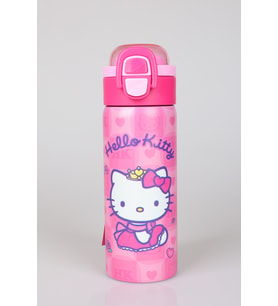 x Dekomus Lisanslı Hello Kitty Love Shine Collection 600 ML Çift Fonksiyon Kapaklı Çelik Matara