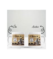 Retro Tasarımlı Porselen Kupa (Baskılı)
