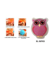 PEMBE BAYKUŞ CEP SOBASI,EL ISITICI,SICAK SU TORBASI PVC  9cm