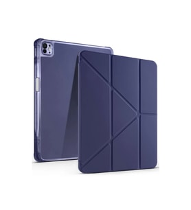 Apple İpad Air 13 (2024) Kılıf Kalemlikli Mars Tablet Kılıfı - Lacivert