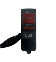 Motosiklet Far Açma Düğmesi USB Işıklı Sarı