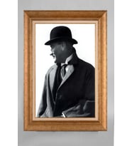 Altın Varaklı Paspartulu Çerçeveli Atatürk Tablo nt798