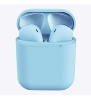 Inpods 12 TWS Stereo Kablosuz Kulaklık HD Mini Akıllı Bluetooth Kablosuz Mavi