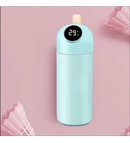 380ml Paslanmaz Çelik Lcd Ekran Akıllı Termos (Mavi)