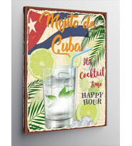 Kanvas Tablo Mojito Kokteyl