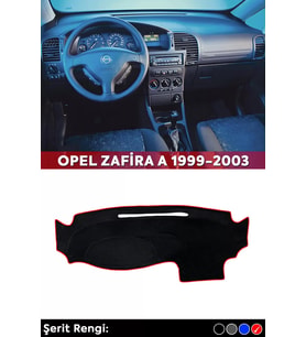 Opel Zafira A 1999-2003 3d Torpido Koruma Kılıfı - Ön Göğüs Kaplama - Kırmızı Şerit