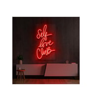 Self Love Club Yazılı Neon Tabela